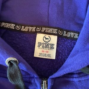 Zip up sweatshirt pink